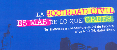 Lanzan Campaña Sociedad Civil
