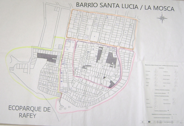 Planificación Concertada 1 Mapa del Barrio Santa Lucía