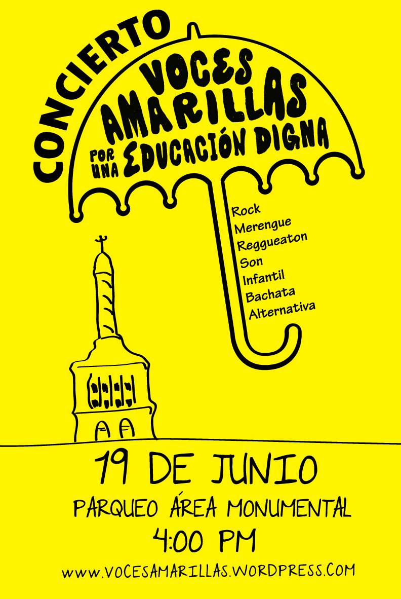 En Santiago reina gran entusiasmo por el Concierto Voces Amarillas por una Educación Digna