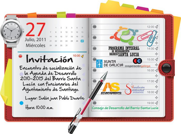 Invitación a presentación Agenda de Desarrollo Santa Lucía 2010-2015