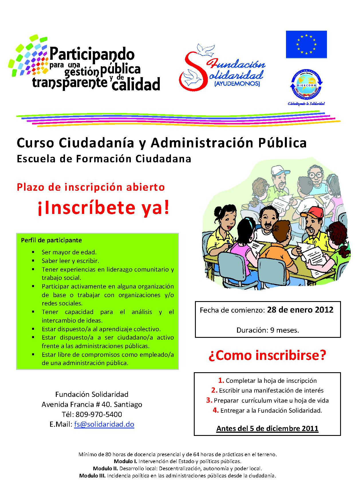 Curso Ciudadania y AP afiche