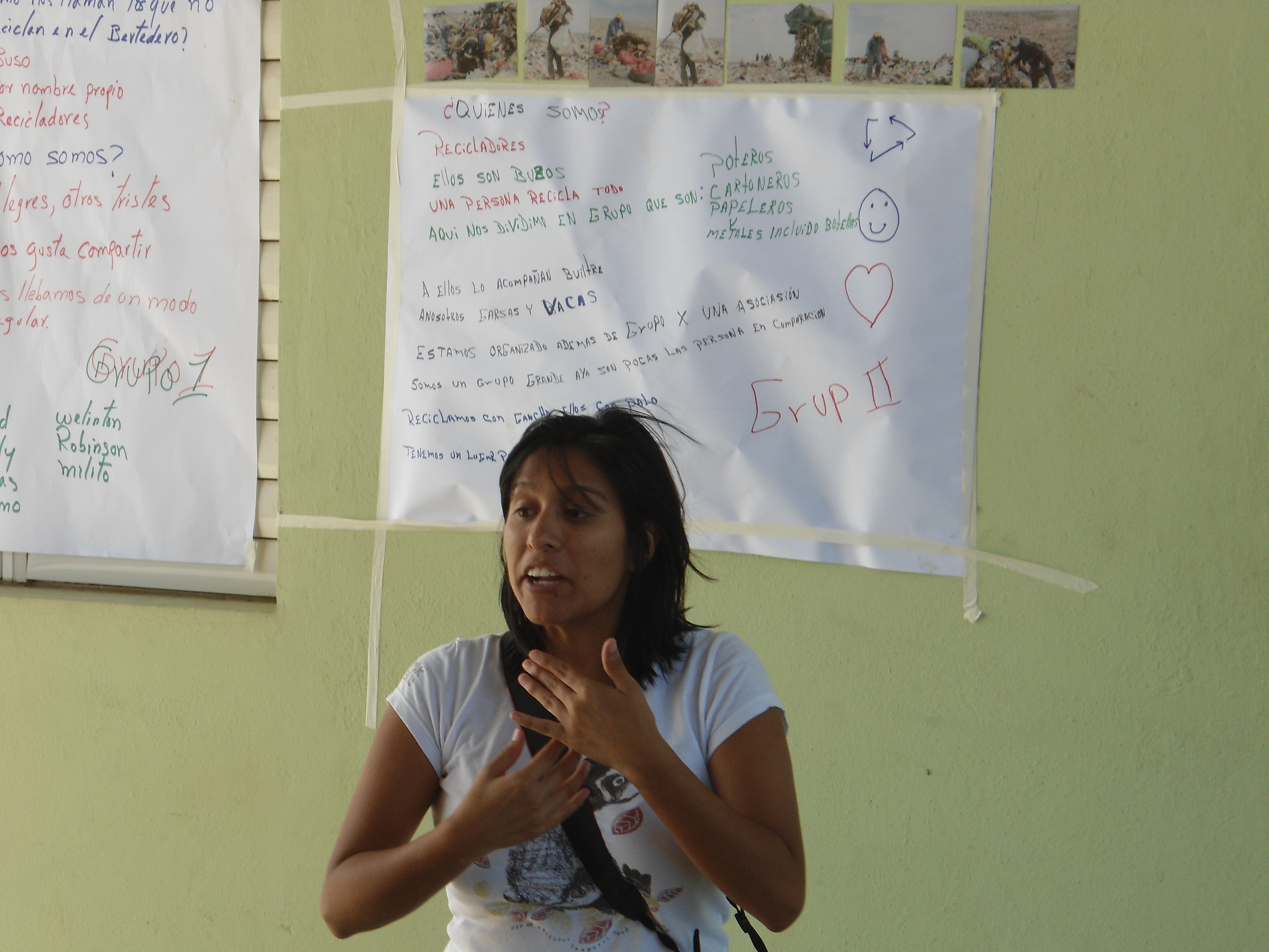 Imparten taller a recicladores del Eco-parque de Rafey