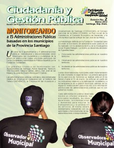 Boletín Ciudadanía y Gestión Pública  2- Marzo 2012