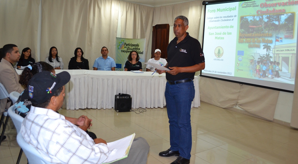 Alcalde Jorge Luis Bisonó afirma está actuando para mejorar los niveles de transparencia y los servicios en San José de Las Matas