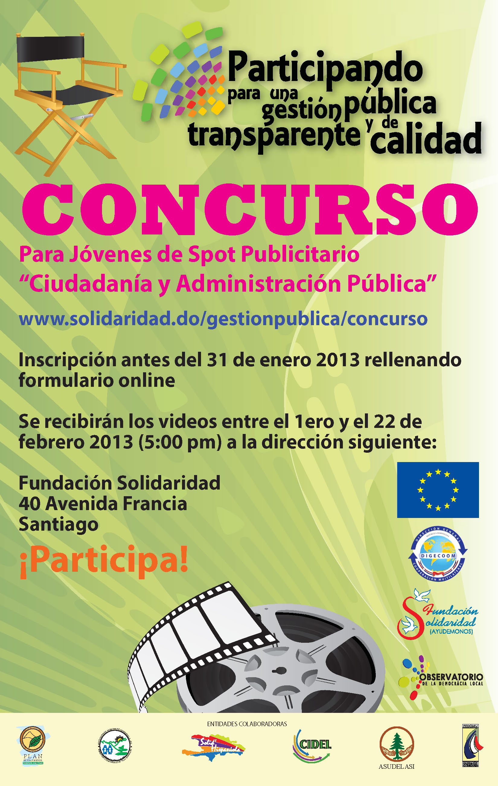 Fundación Solidaridad convoca jóvenes a Concurso de Spot Publicitario
