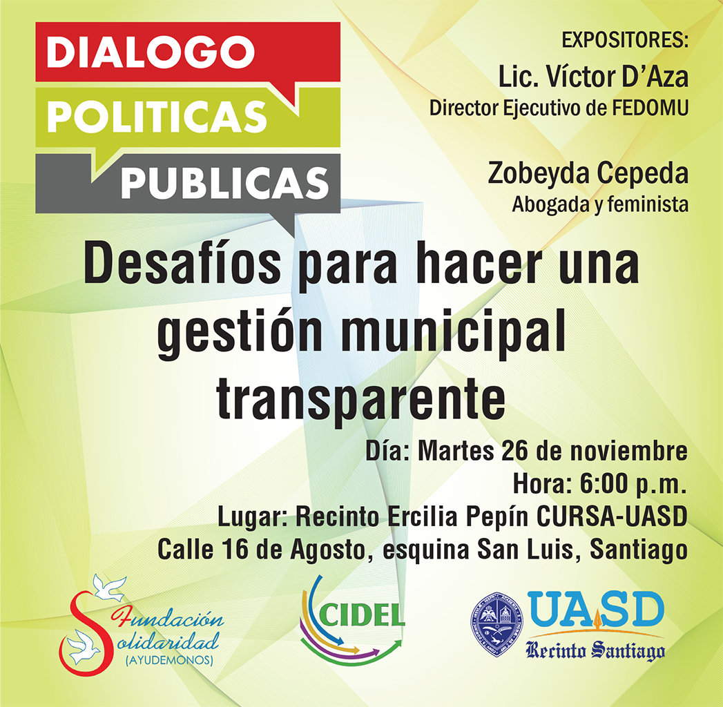 Debatirán sobre desafíos para hacer una gestión municipal transparente