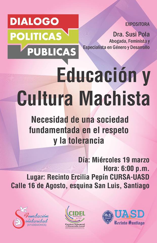Debatiran sobre Educación y Cultura Machista