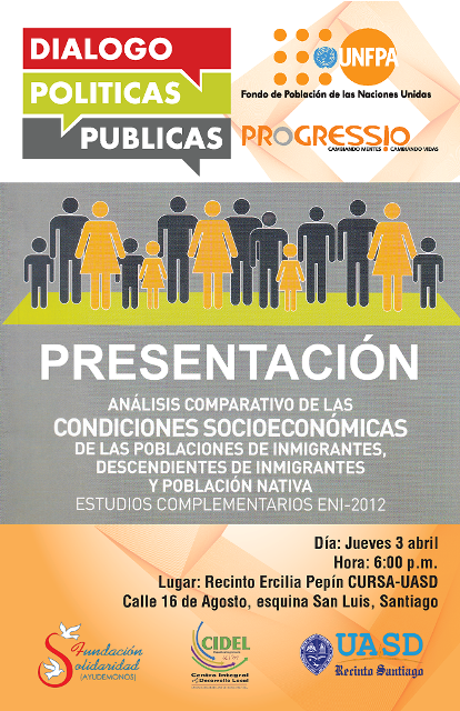 Presentaran estudio Comparativo Condiciones Socioeconómicas de Población