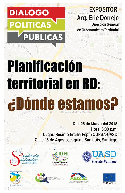 En Diálogo Políticas Públicas debatirán sobre los Avances del Sistema de Ordenamiento Territorial en República Dominicana