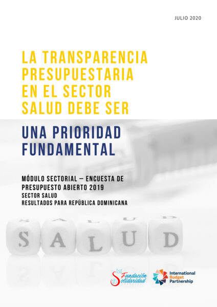 Encuesta de Presupuesto Abierto 2019 Sector Salud Republica Dominicana