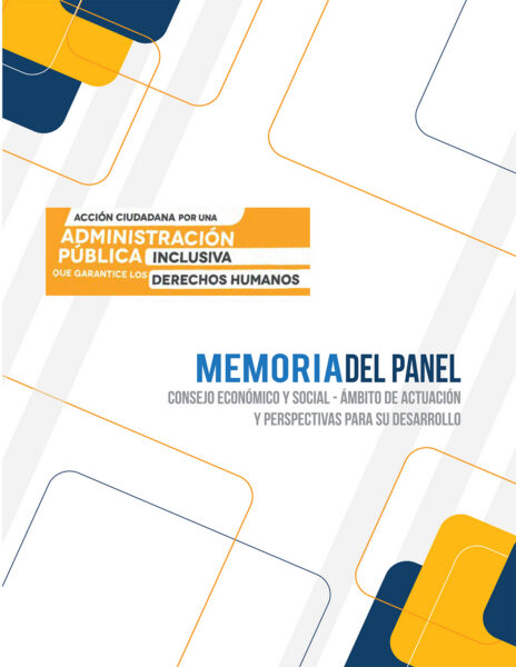 Memoria del Panel Consejo Económico y Social, Ámbito de Actuación y Perspectivas para su Desarrollo