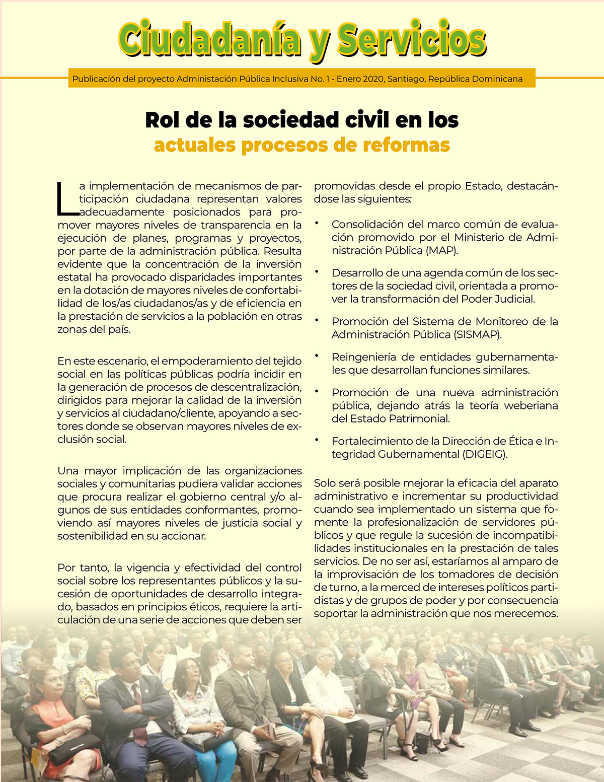 Revista Ciudadania y Servicios